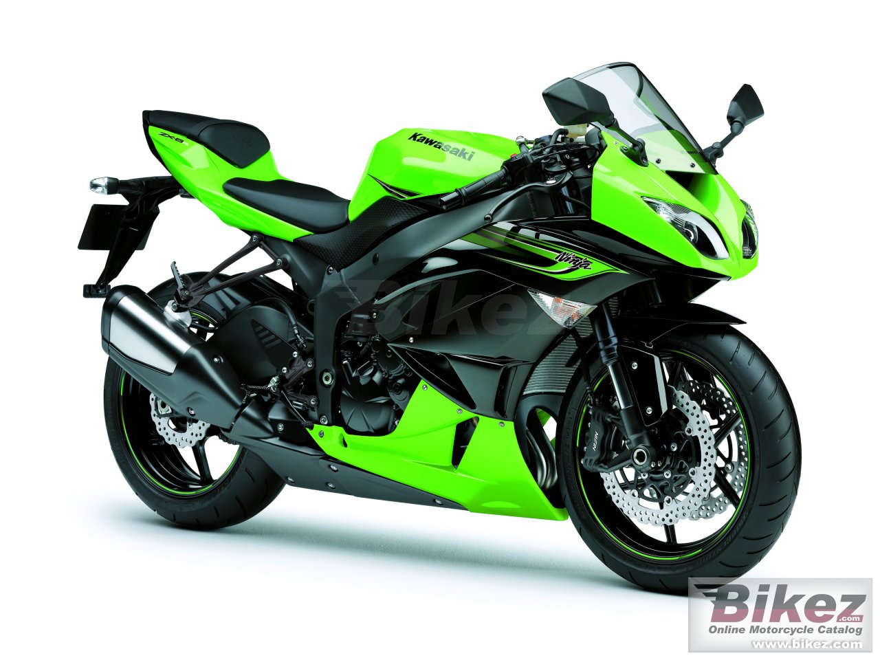 Big Kawasaki ninja zx-6r picture and wallpaper from Bikez.com